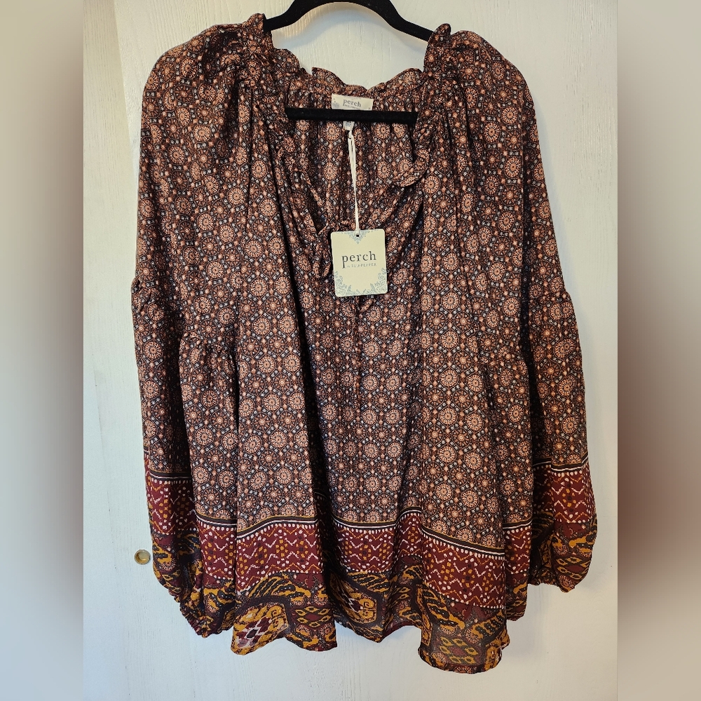 Perch by blu pepper boho blouse 2X